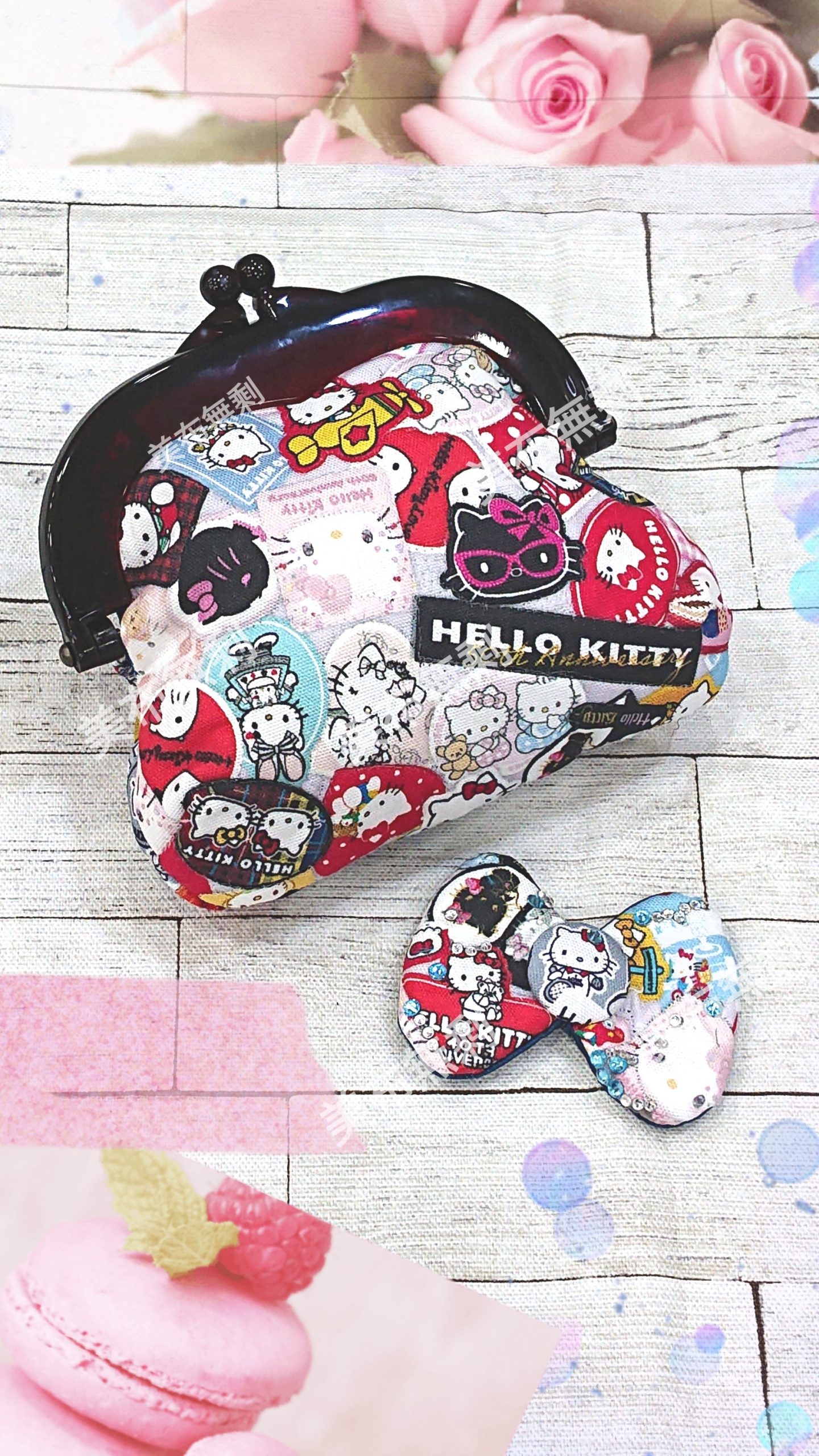 【現貨】日本KITTY50周年x台灣限定聯名款【2色】厚棉$568-/原廠防水布$739- (【厚棉】多彩版售完):圖片 6