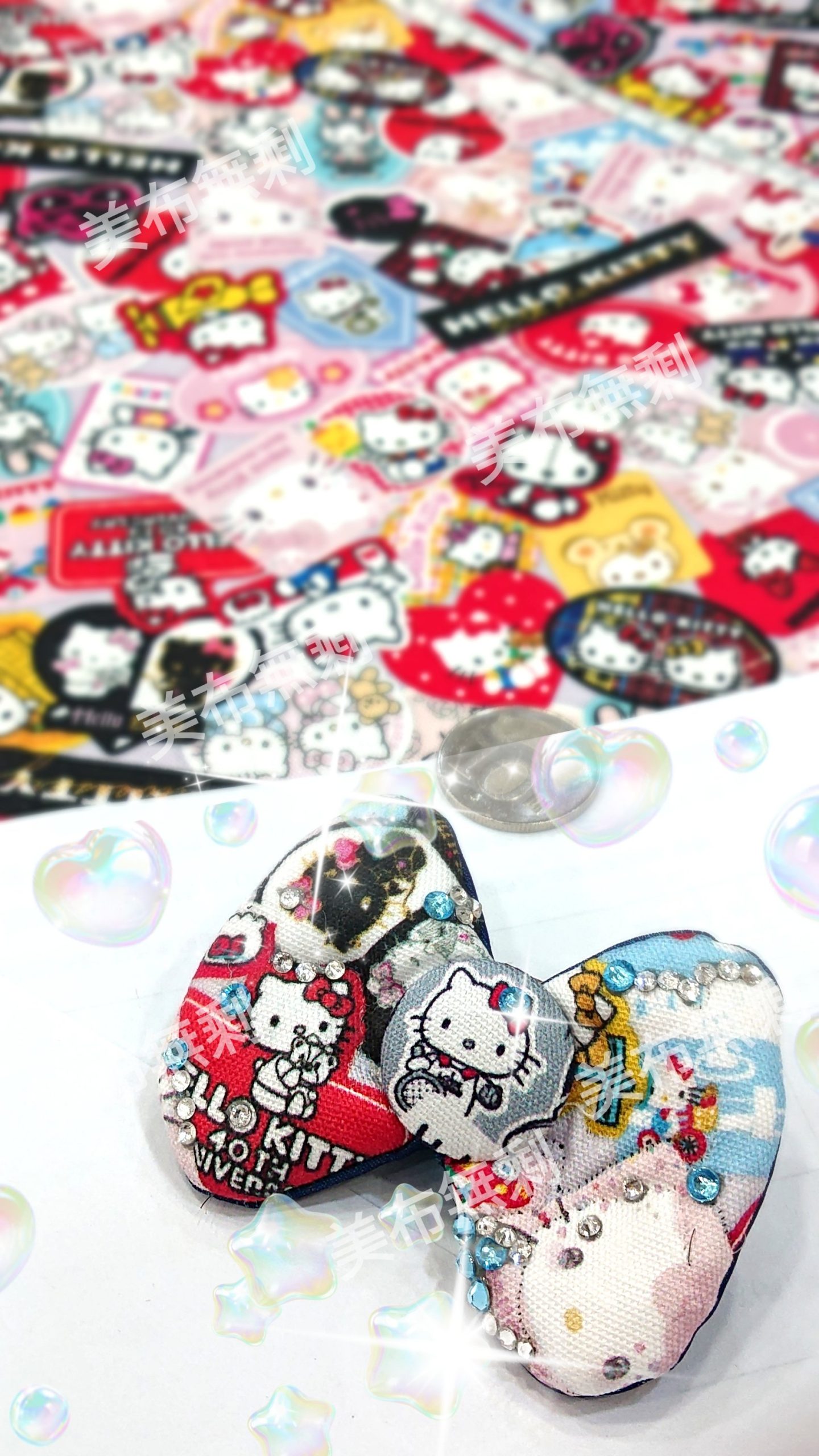 【現貨】日本KITTY50周年x台灣限定聯名款【2色】厚棉$568-/原廠防水布$739- (【厚棉】多彩版售完):圖片 7