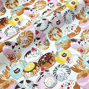 日本KOKKA猫猫蜜糖點心【A米】厚棉（其他色售完）