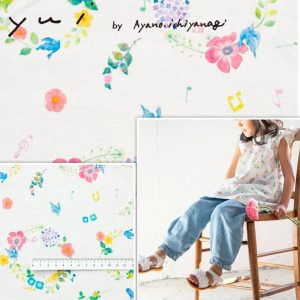 日本yui-一柳綾乃~春光花宴~（童趣花園版）（薄棉麻）